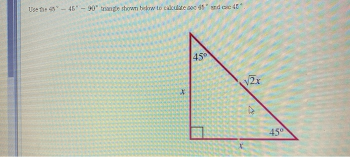 45 45 90 Triangle Calculator 45 45 90 Triangle Calculator