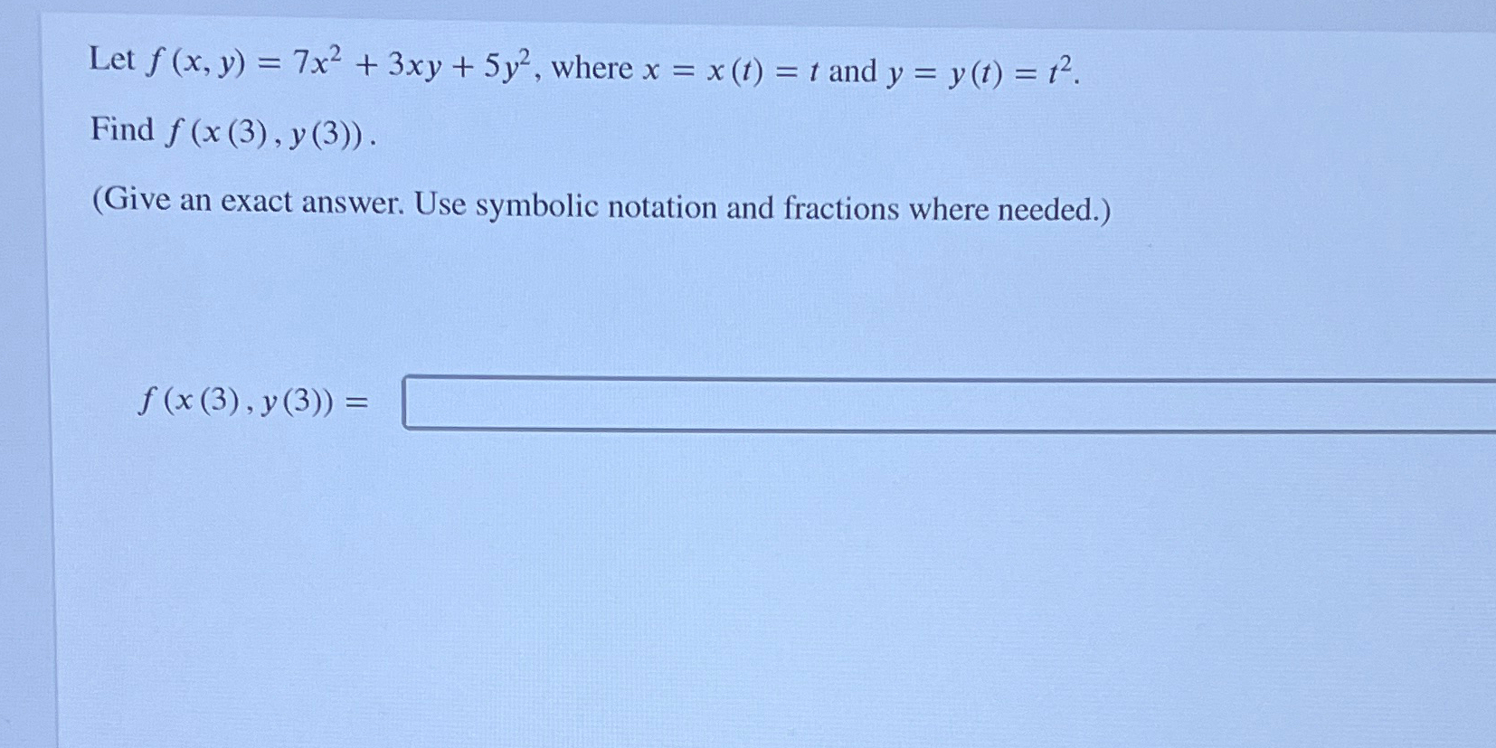 Solved Let F X Y 7x2 3xy 5y2 ﻿where X X T T ﻿and