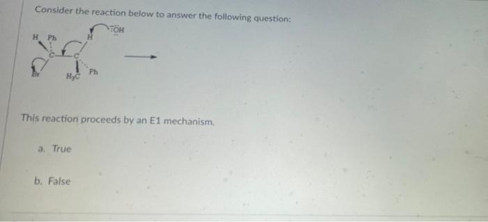 Solved Consider the reaction below to answer the following | Chegg.com