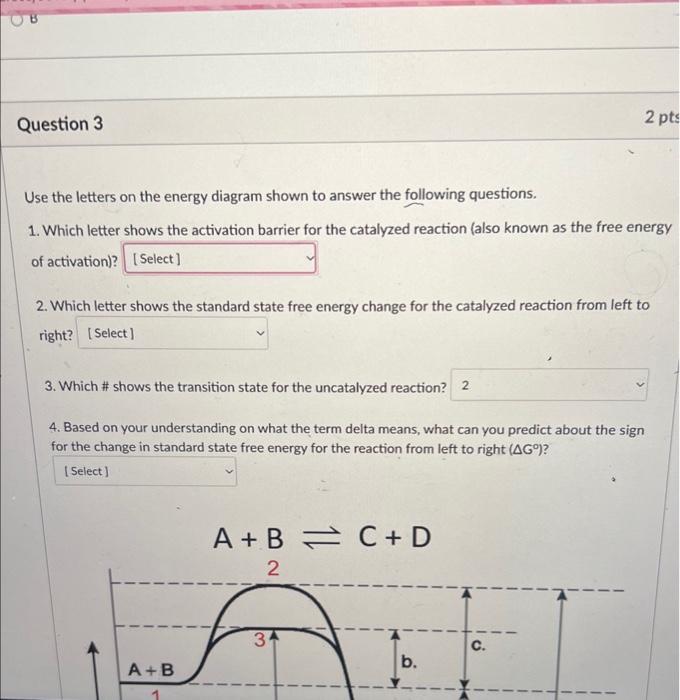 Solved Use the letters on the energy diagram shown to answer | Chegg.com