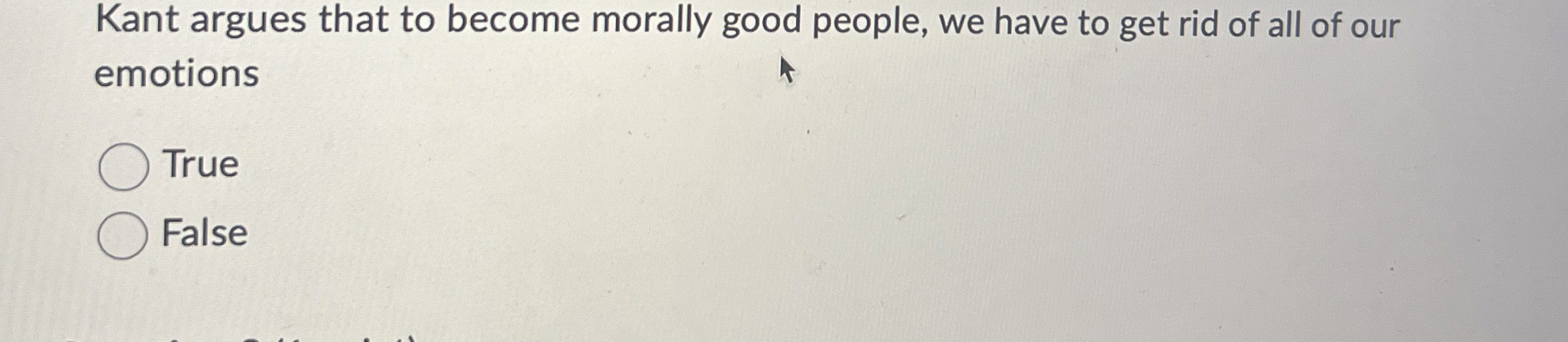 Solved Kant argues that to become morally good people, we | Chegg.com