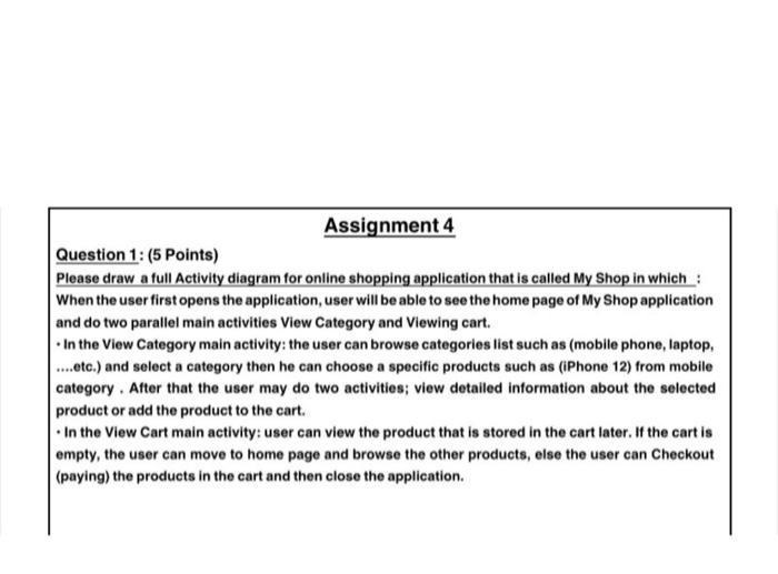 Solved Assignment 4 Question 1: (5 Points) Please Draw A | Chegg.com