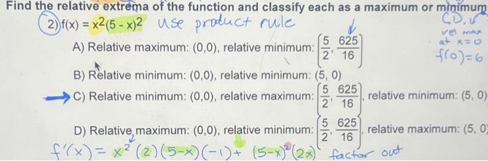 Solved Find the relative extrema of the function and | Chegg.com