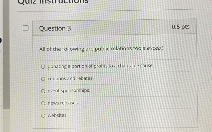 Solved D Question 3 All of the following are public | Chegg.com