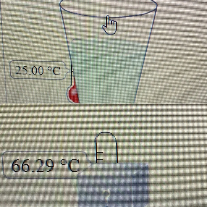 Use the interactive to determine the specific heat of