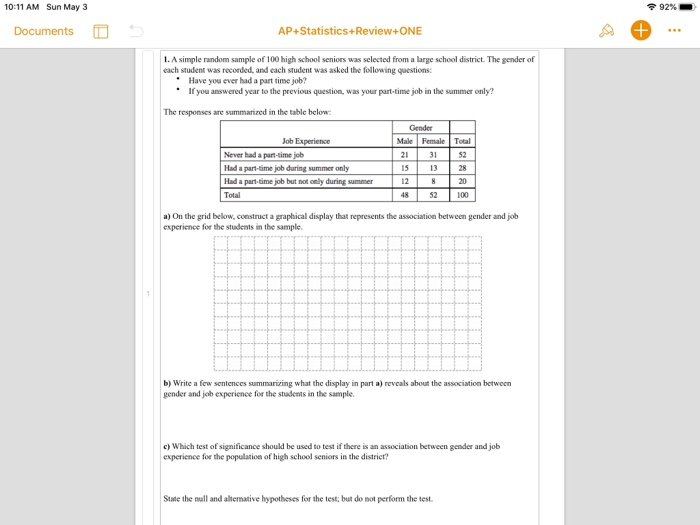 Solved 10:11 AM Sun May 3 92% Documents 0 5 | Chegg.com
