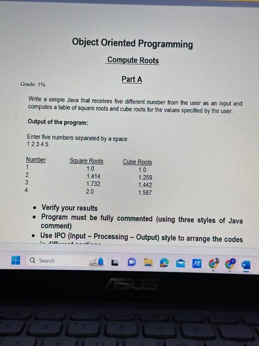 Solved Grade: 1% Number Write a simple Java that receives | Chegg.com