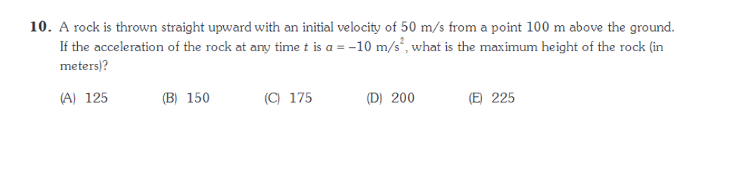 Solved A rock is thrown straight upward with an initial | Chegg.com