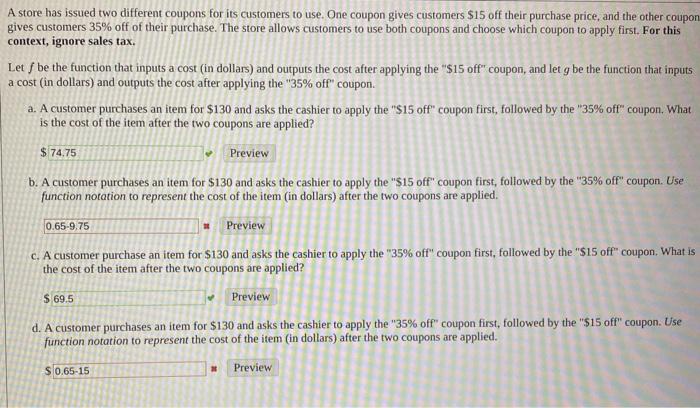 Solved im not sure what i am doing wrong on part b and d | Chegg.com