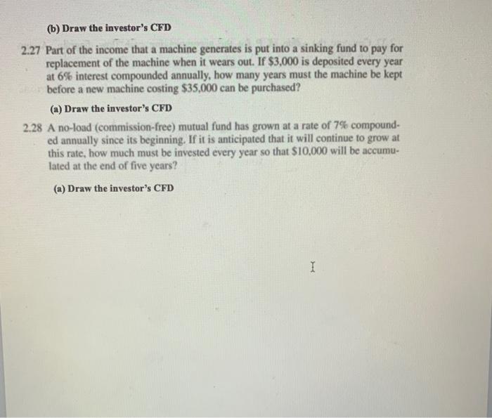 Solved could you answer these for me with a cash flow | Chegg.com