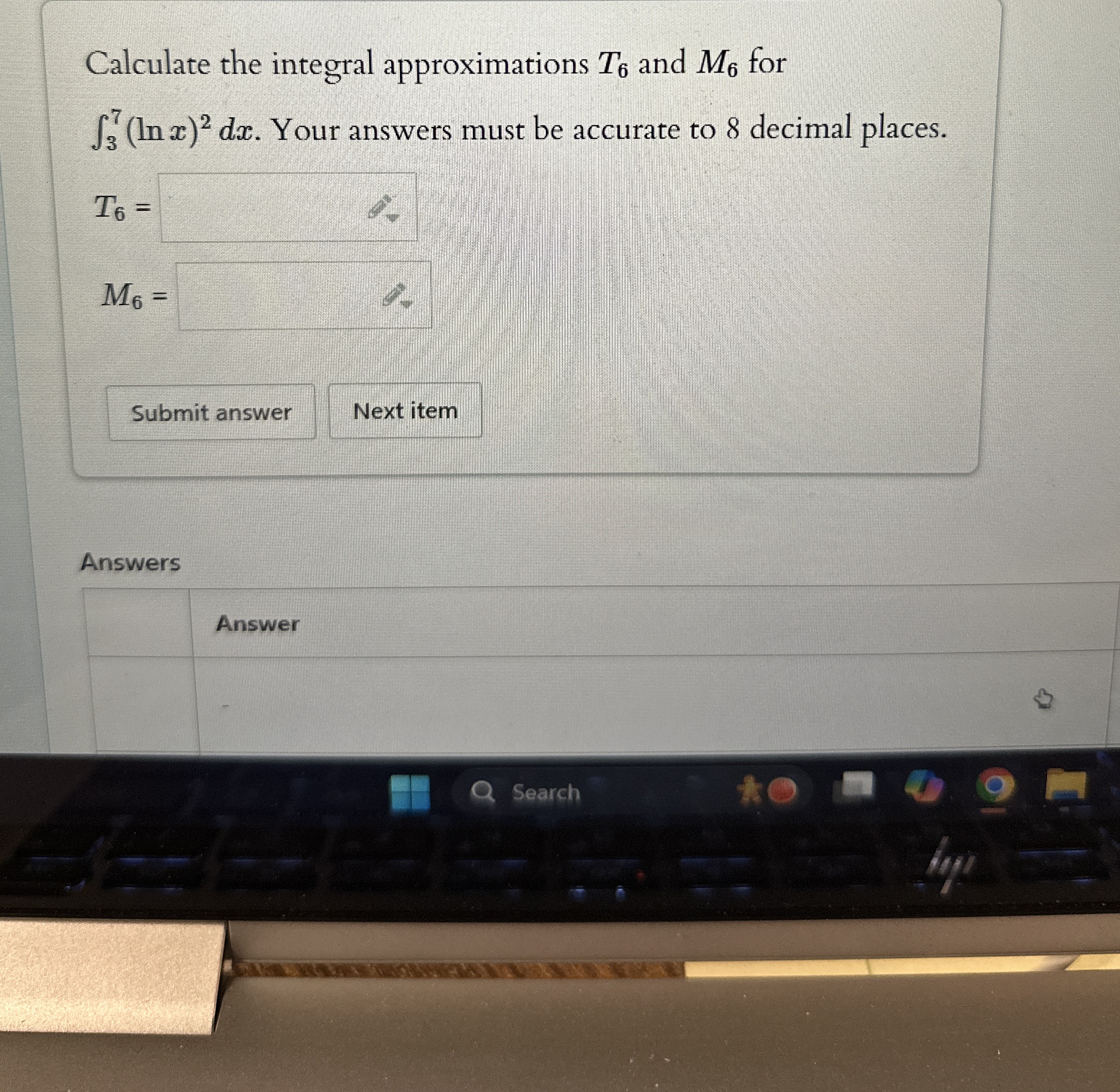 Solved Calculate the integral approximations T6 ﻿and M6 | Chegg.com