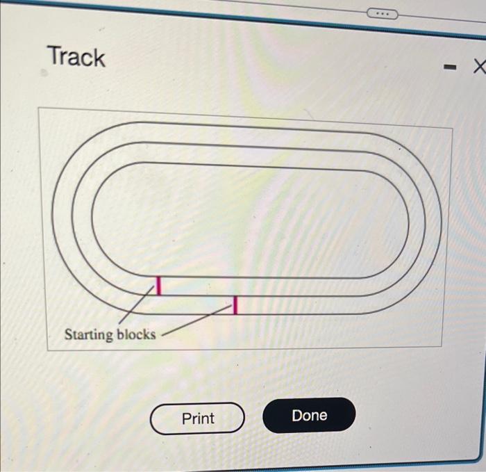 Solved In track, the second lane from the inside of the | Chegg.com