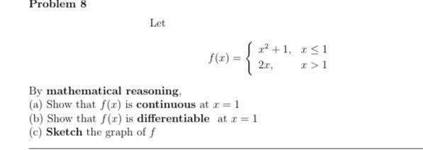 Solved Let F X {x2 1 2x X≤1x 1 By Mathematical Reasoning