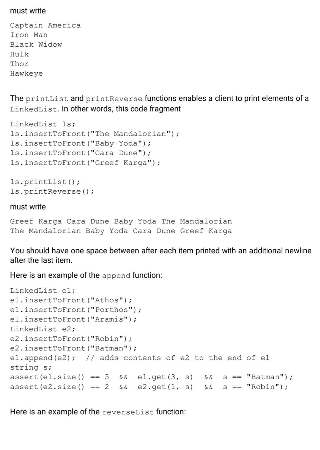 Solved Here is a C++ class definition for an abstract data | Chegg.com