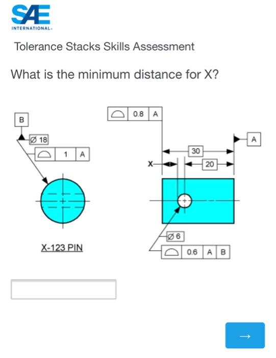 Solved SÆ INTERNATIONAL Tolerance Stacks Skills Assessment | Chegg.com