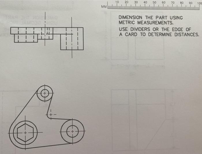 Solved 10 30 40 50 60 70 80 90 100 Mm Dimension The Pa Chegg Com