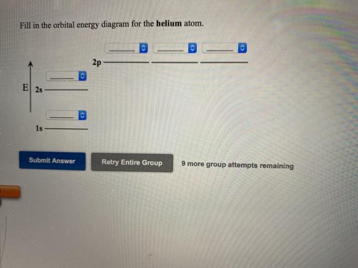 orbital diagram for helium