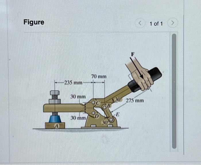 Solved Consider the mechanism shown in (Figure 1). If a | Chegg.com