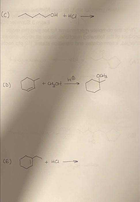 Solved 1. Write the complete mechanisms for forming the | Chegg.com