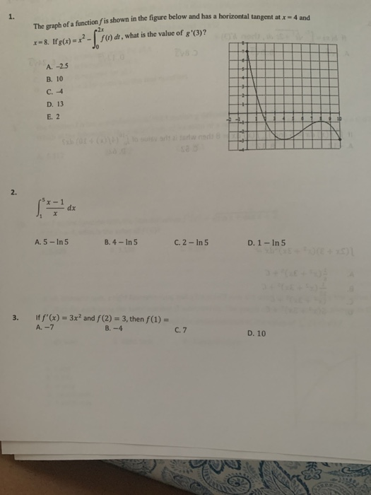 Solved 4 and in the figure below and has a horizontal | Chegg.com