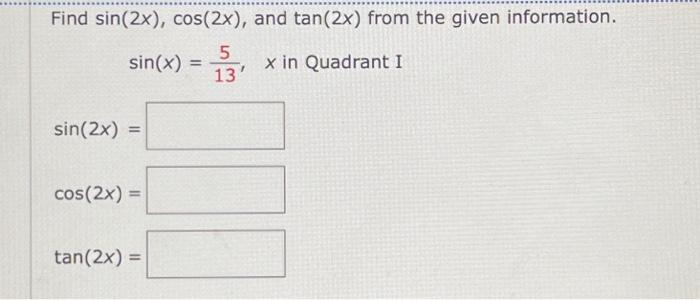 sin inverse x is equal to 2 tan inverse x
