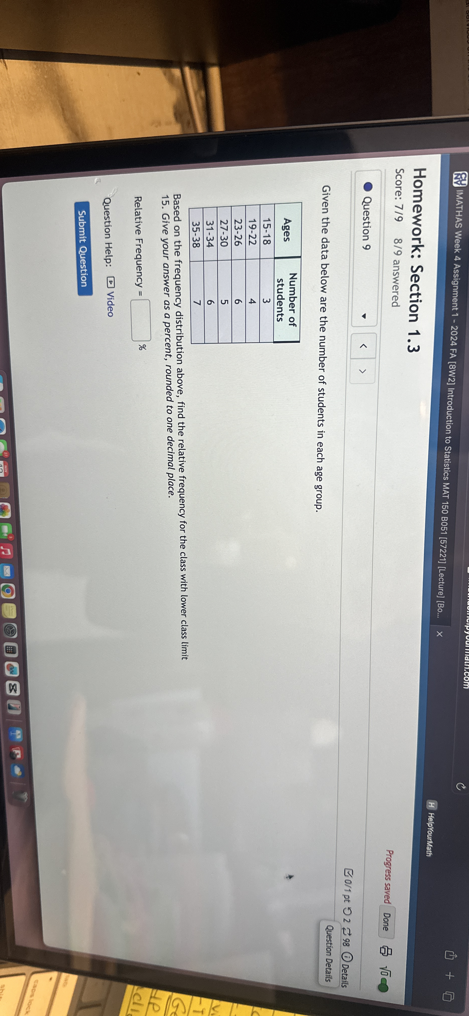 Solved How to solve IMATHAS Week 4 ﻿Assignment 1 - 2024 ﻿FA | Chegg.com