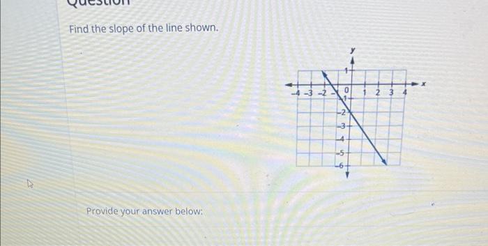 Find the slope of the line shown.