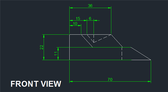 Solved: Draw a front, top, and right-side orthographic view of ...