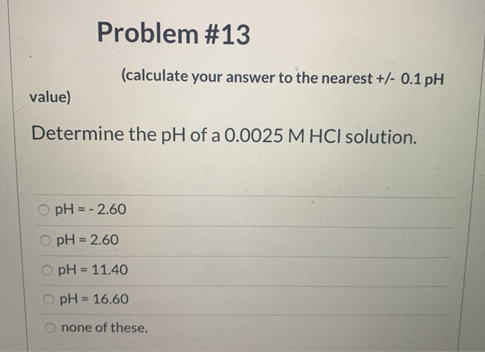 Solved Problem 13 calculate Your Answer To The Nearest Chegg