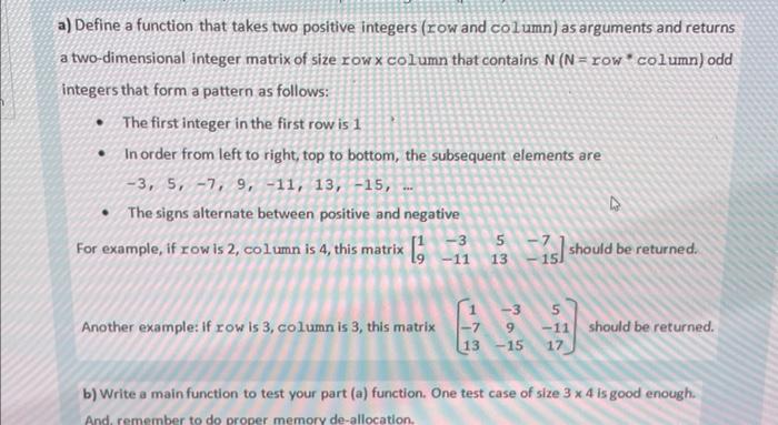 Solved a) Define a function that takes two positive integers | Chegg.com