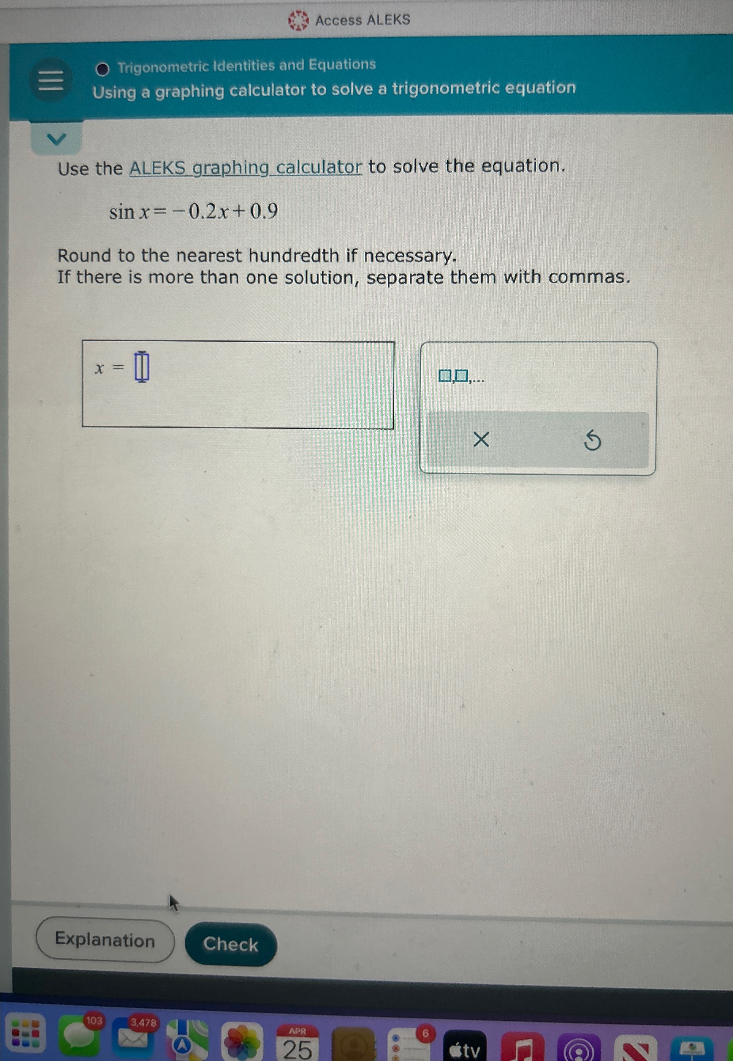 Access ALEKSTrigonometric Identities and | Chegg.com