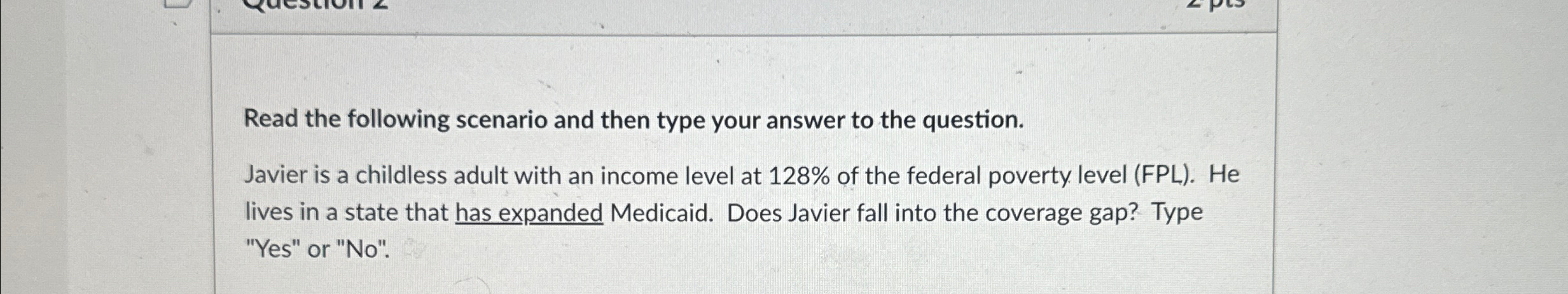 Solved Read the following scenario and then type your answer | Chegg.com