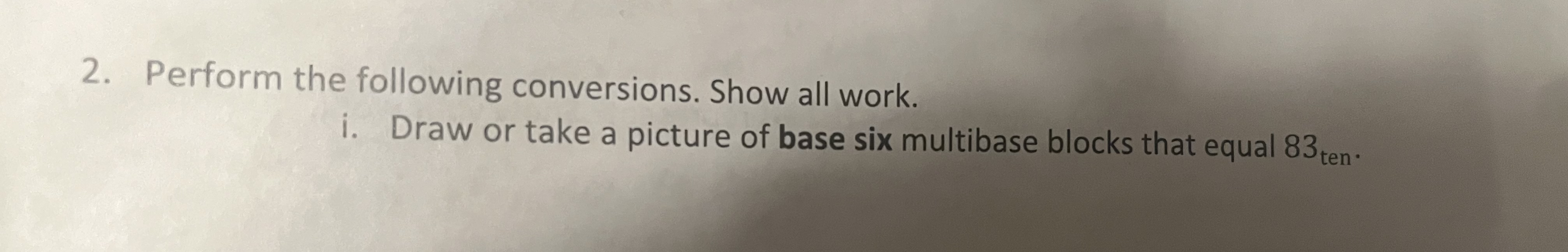 Perform the following conversions. Show all work.i. | Chegg.com