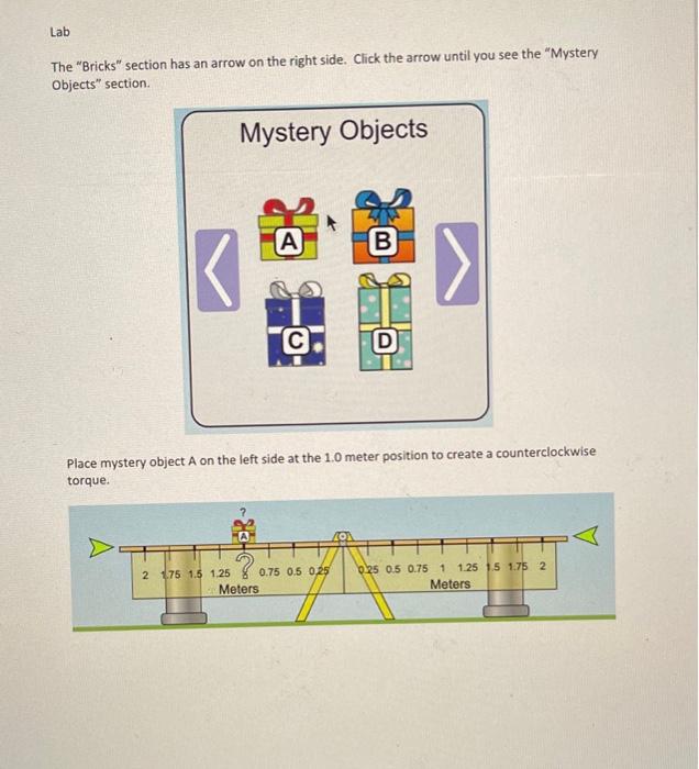 Torque Lab Setup Go to the PhET Balancing Act