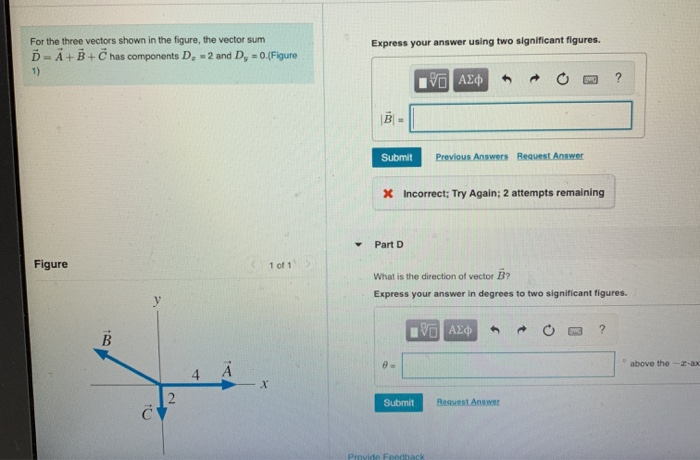 Solved For The Three Vectors Shown In The Figure, The Vector | Chegg.com