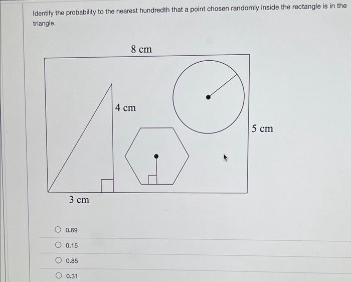 Solved Identify the probability to the nearest hundredth