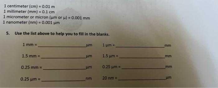 Millimeters in one clearance centimeter