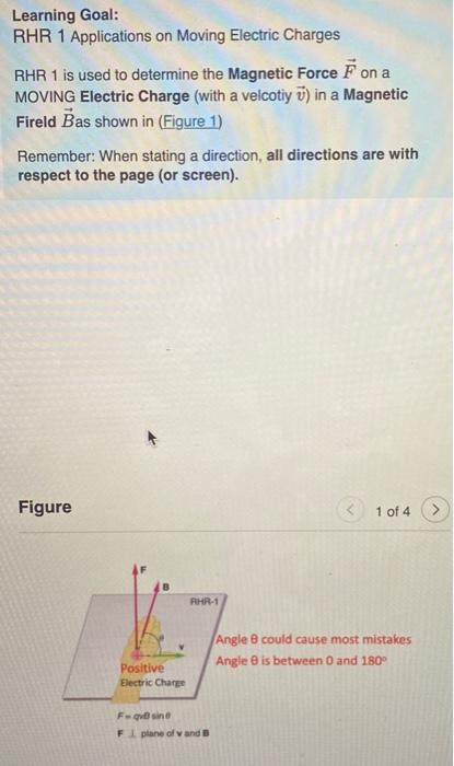 Solved Learning Goal: RHR 1 Applications On Moving Electric | Chegg.com