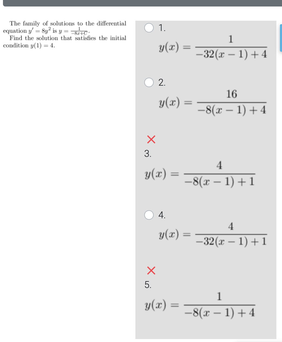 1 4 x 1 )= 1 8 1 6x