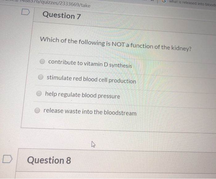 Solved Which Of The Following Is Not A Function Of The | Chegg.com