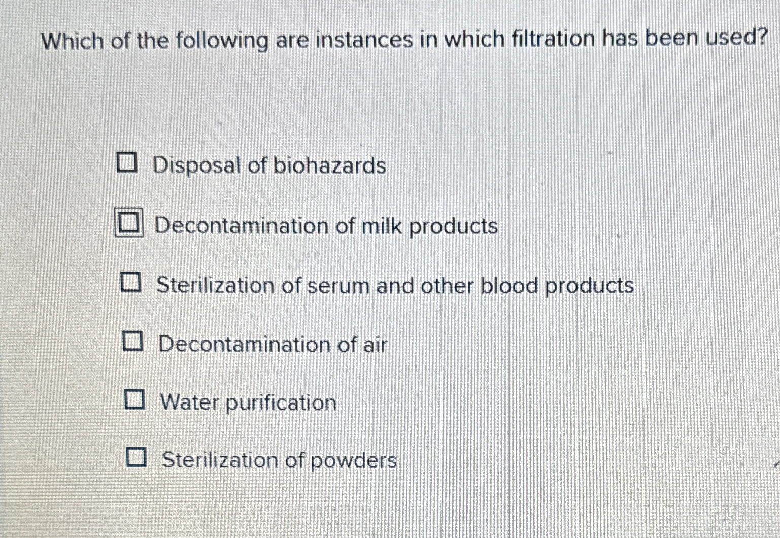 Solved Which of the following are instances in which