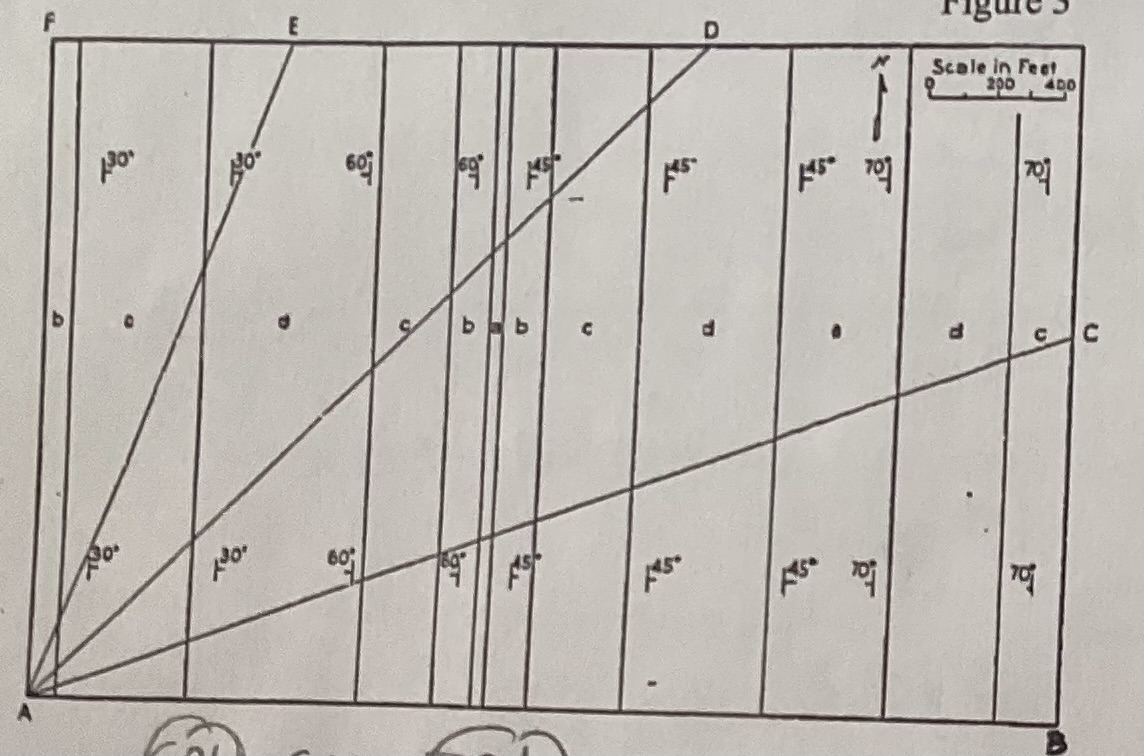 Solved Draw cross section for sections for A-B, ﻿A-C, ﻿A-D, | Chegg.com