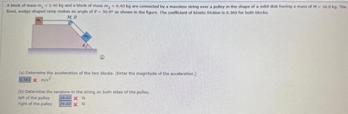 Solved Accelerating Blocks 1 2 3 4 5 6 M Two Wooden Crates Chegg Com