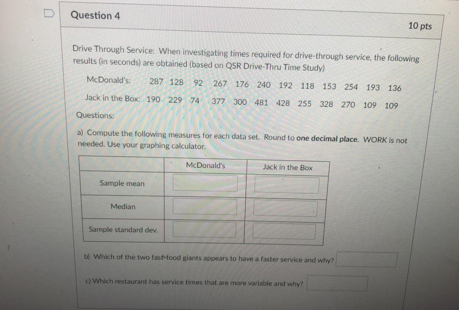 Solved 4 please please solve all parts of this question | Chegg.com