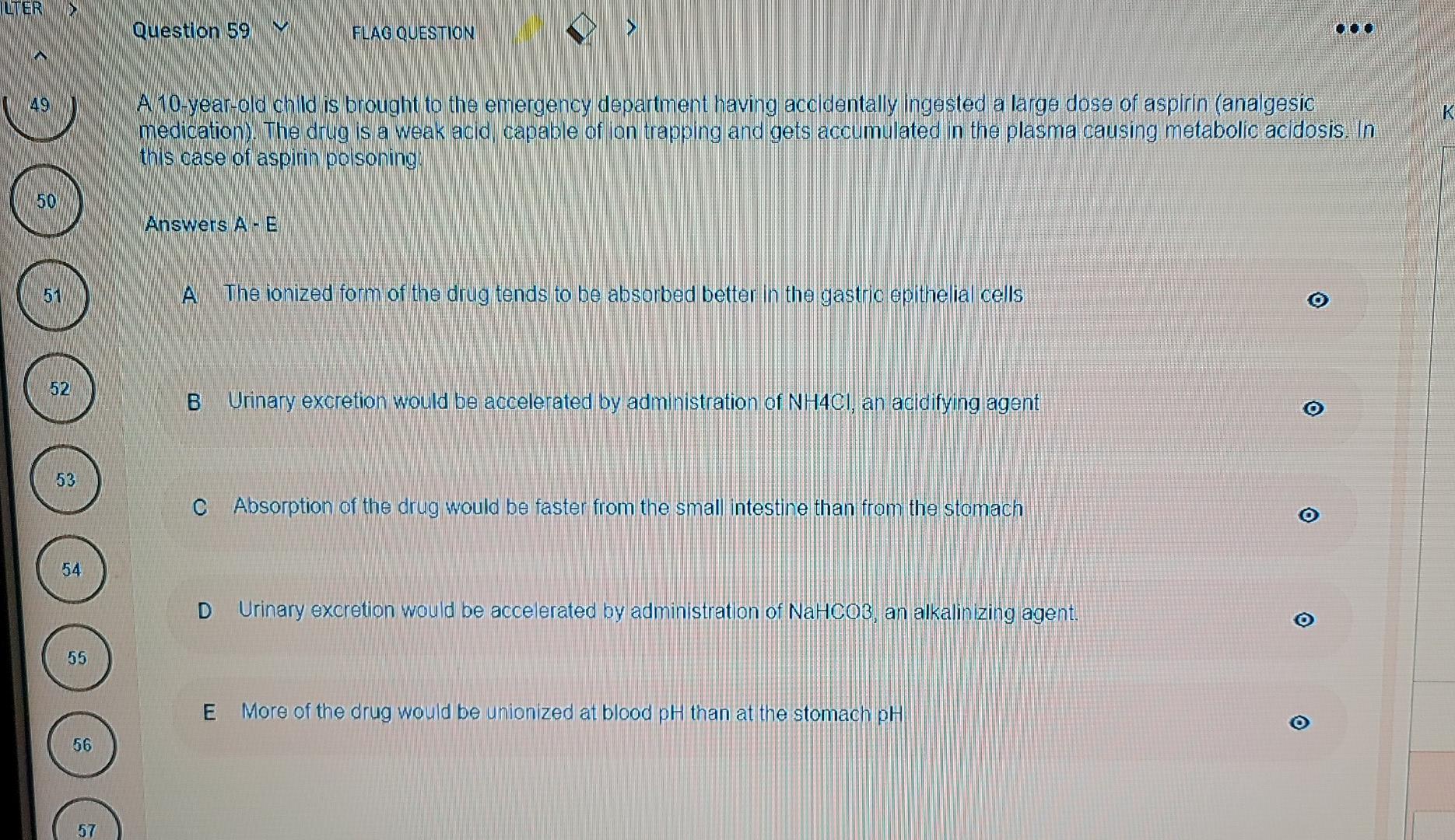 Solved ILTER Question 59 FLAG QUESTION 49 K A 10yearold
