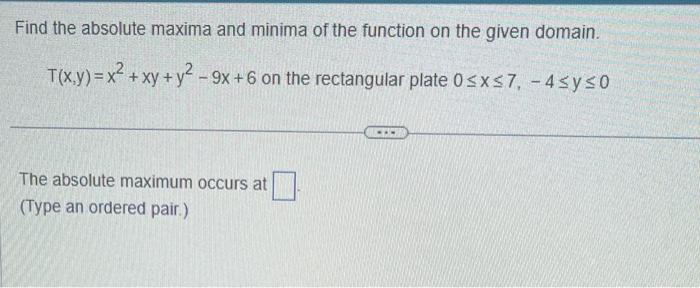 how to find maxima and minima of a given function