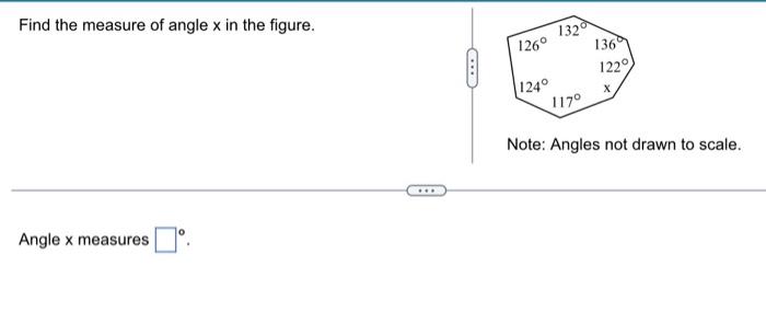 Solved Find the measure of angle x in the figure. Angle × | Chegg.com