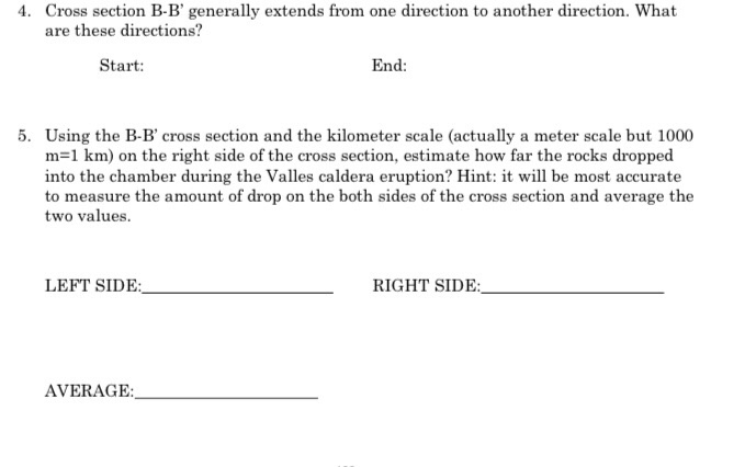 Solved 4. Cross section B-B' generally extends from one | Chegg.com