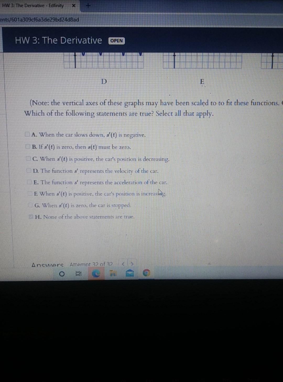 Solved erivative - Edfinity Х + 9cf6a3de29bd24dBad 13: The | Chegg.com
