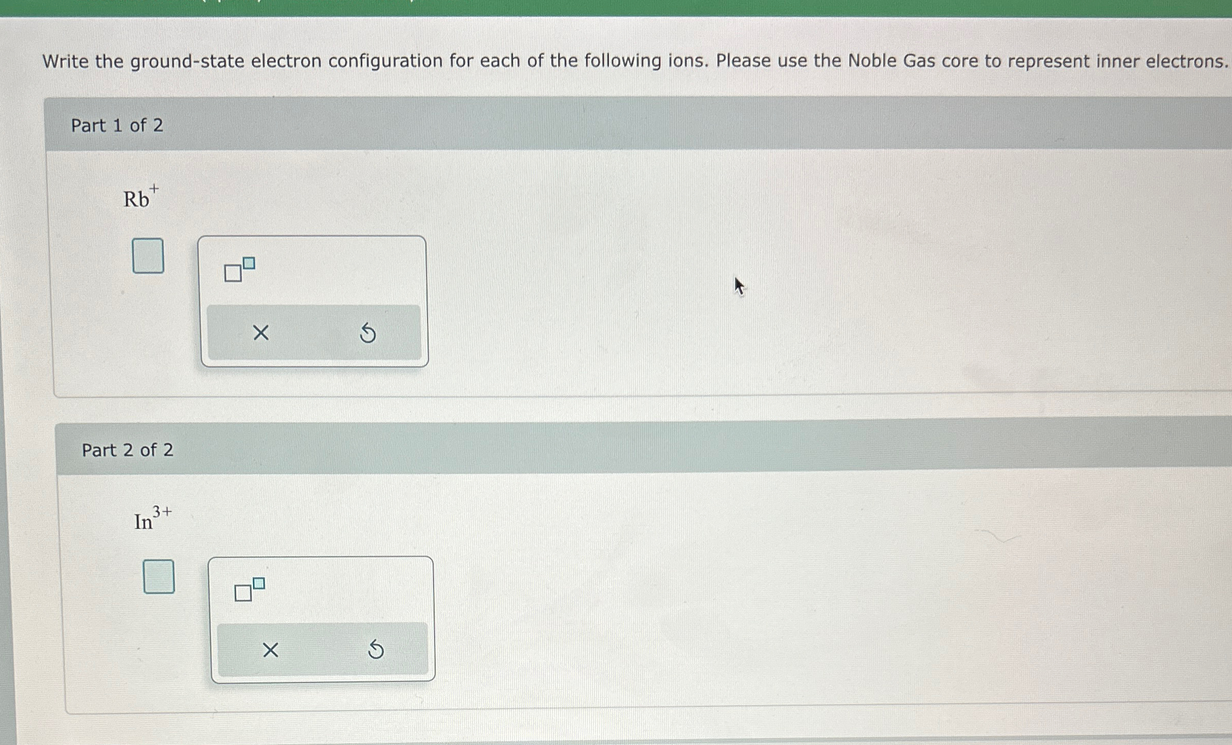 Solved Write the ground-state electron configuration for | Chegg.com